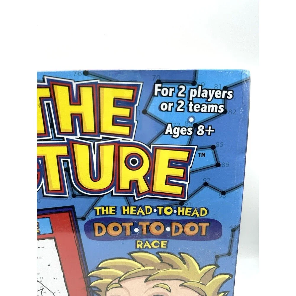 Get the Picture Dot to Dot Race Puzzle Game For 2 Players or 2 Teams Ages 8+ NEW